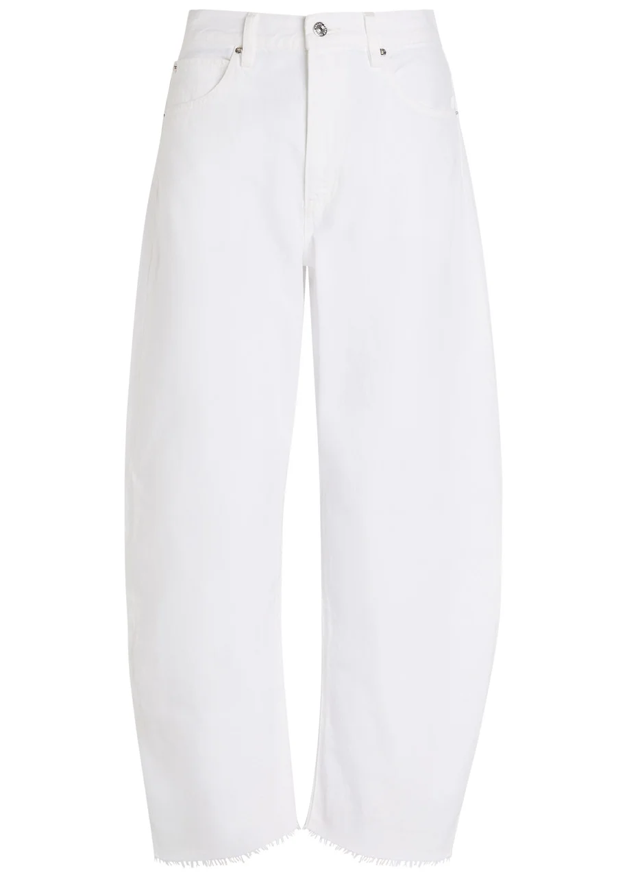 Frame The Bubble Crop Curved-leg Jeans - 1