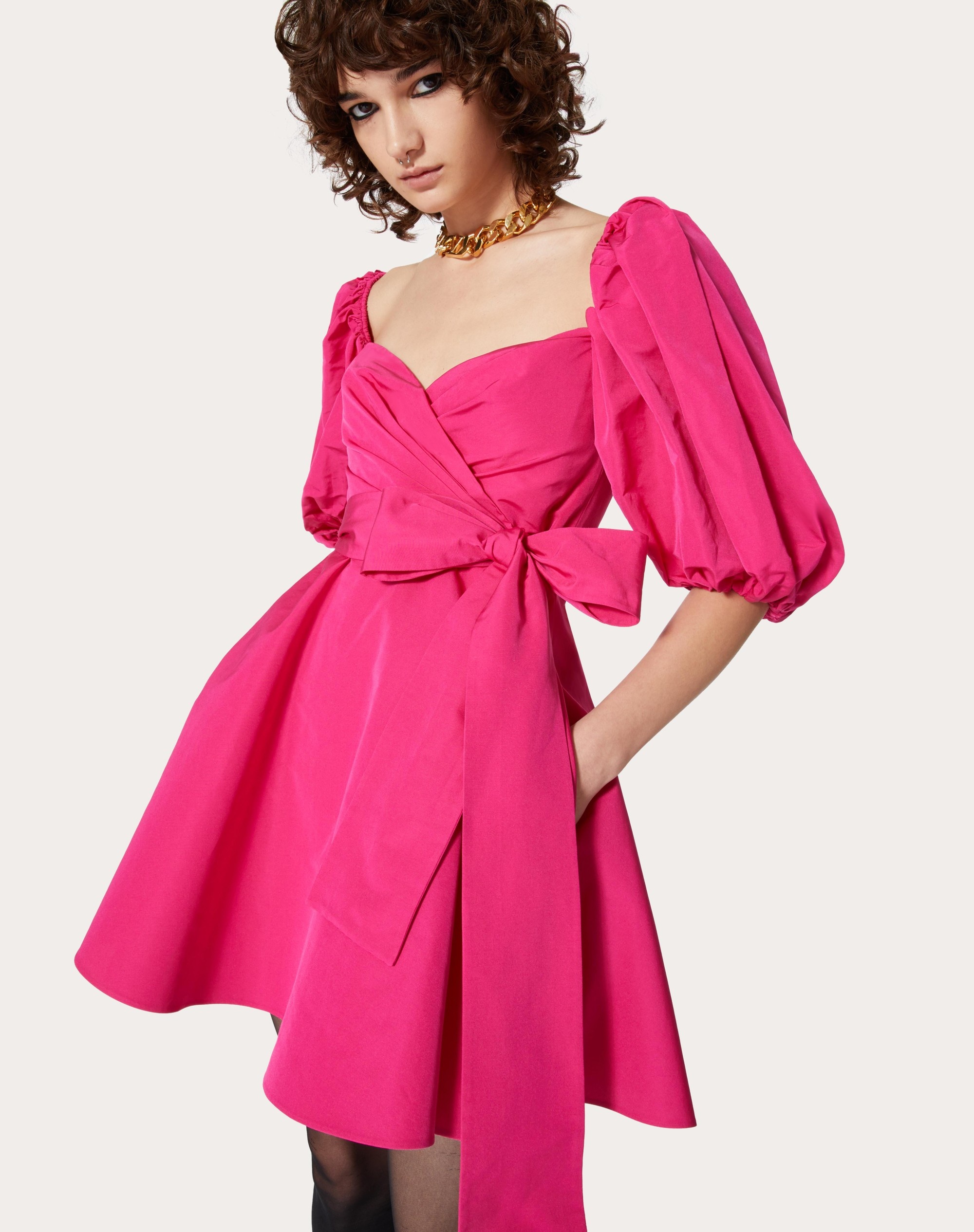 MICRO FAILLE DRESS - 5