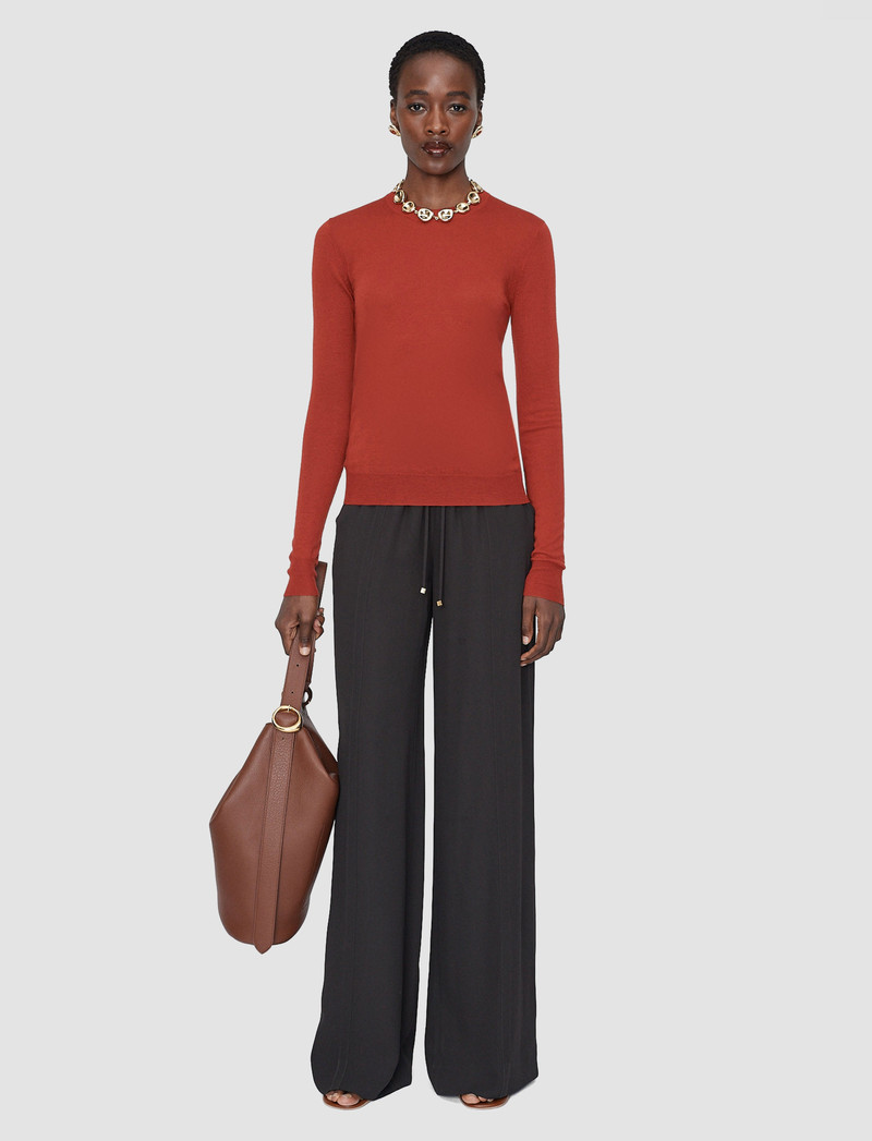 JOSEPH Cashair Round Neck Jumper outlook