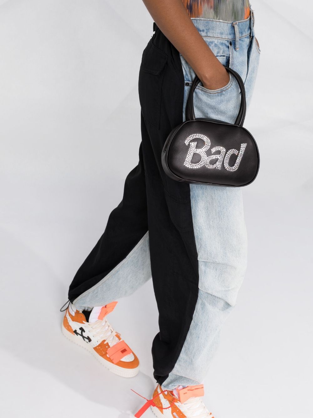 Bad crystal-embellished tote bag - 3