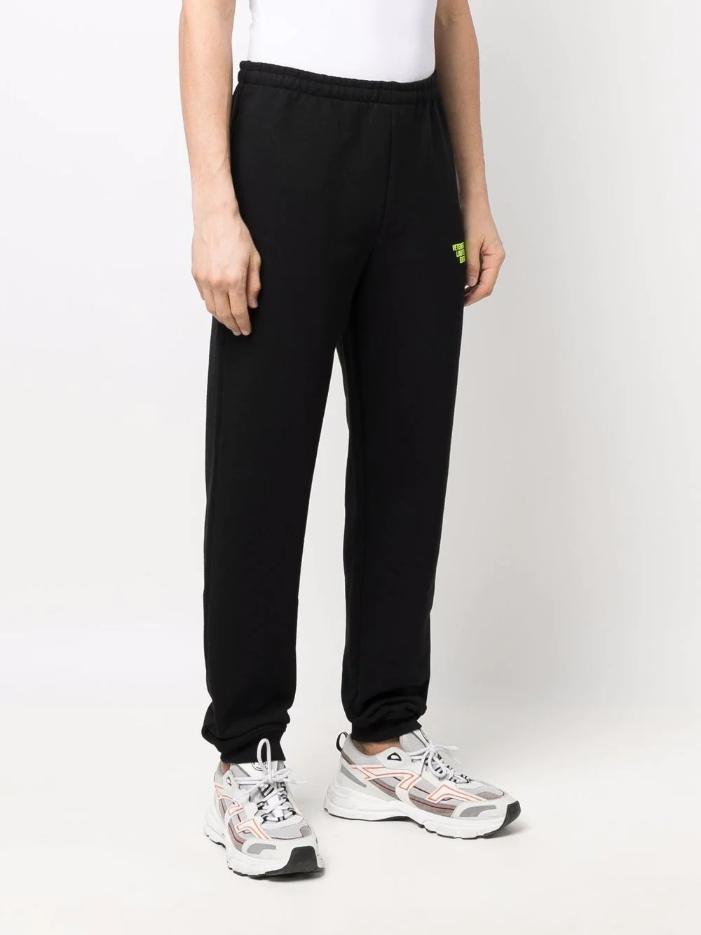 logo-print slip-on track trousers - 4