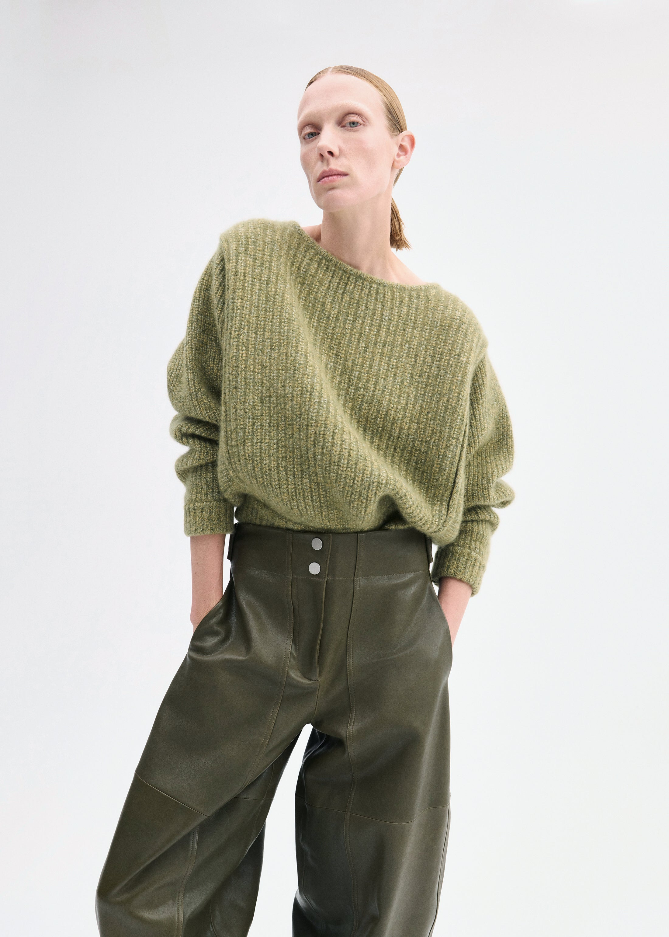 Batwing Sweater in Silk Cashmere - 2