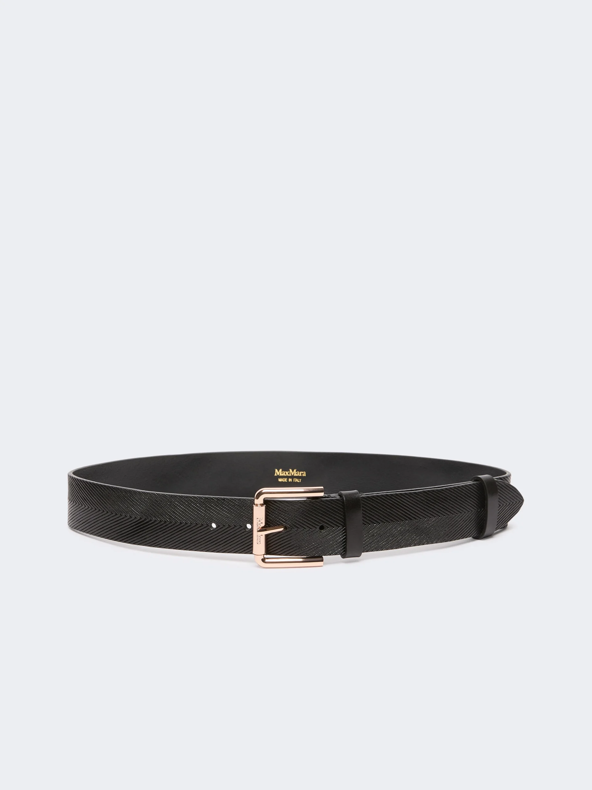 ANGIZIA Leather belt - BLACK - 1