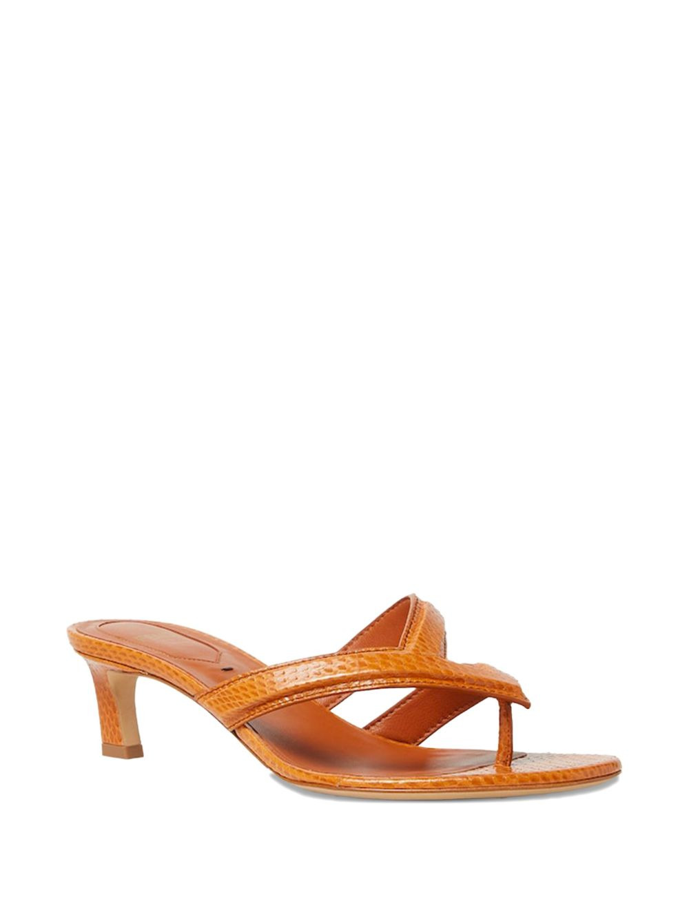 46mm Fling leather heeled sandals - 3
