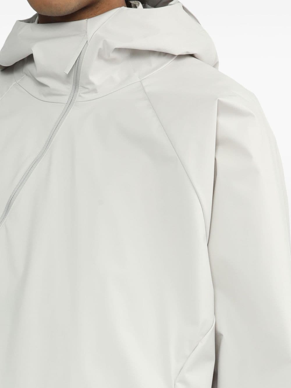 two-way zip jersey hoodie - 5