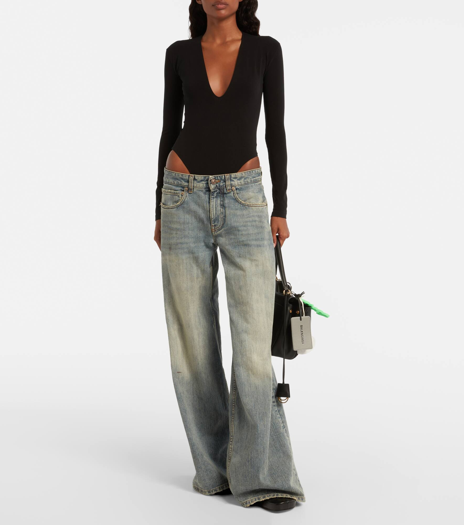 V-neck bodysuit - 2