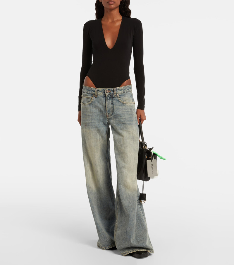 BALENCIAGA V-neck bodysuit outlook