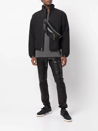 John Elliott drawstring leather trousers outlook