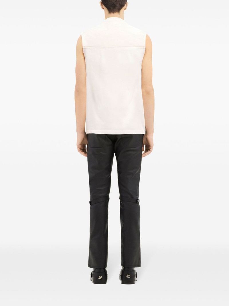 draped-detail cotton tank top 5