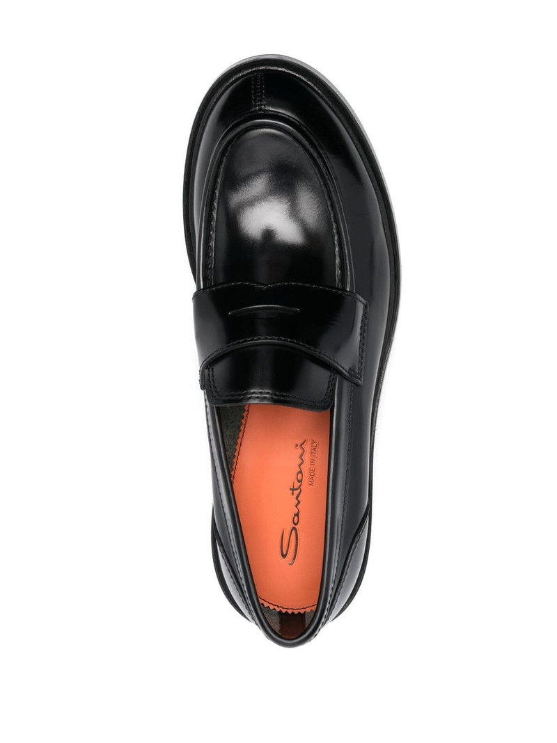높은 빛 가죽 loafers 4
