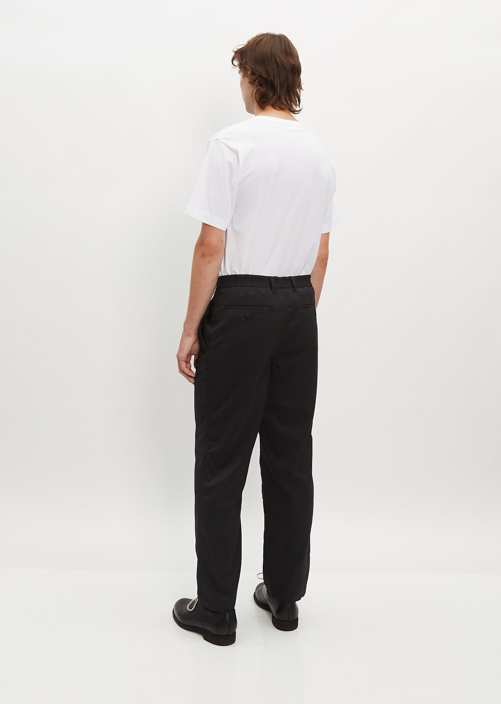 Poly Wool Stripe Trousers - 3