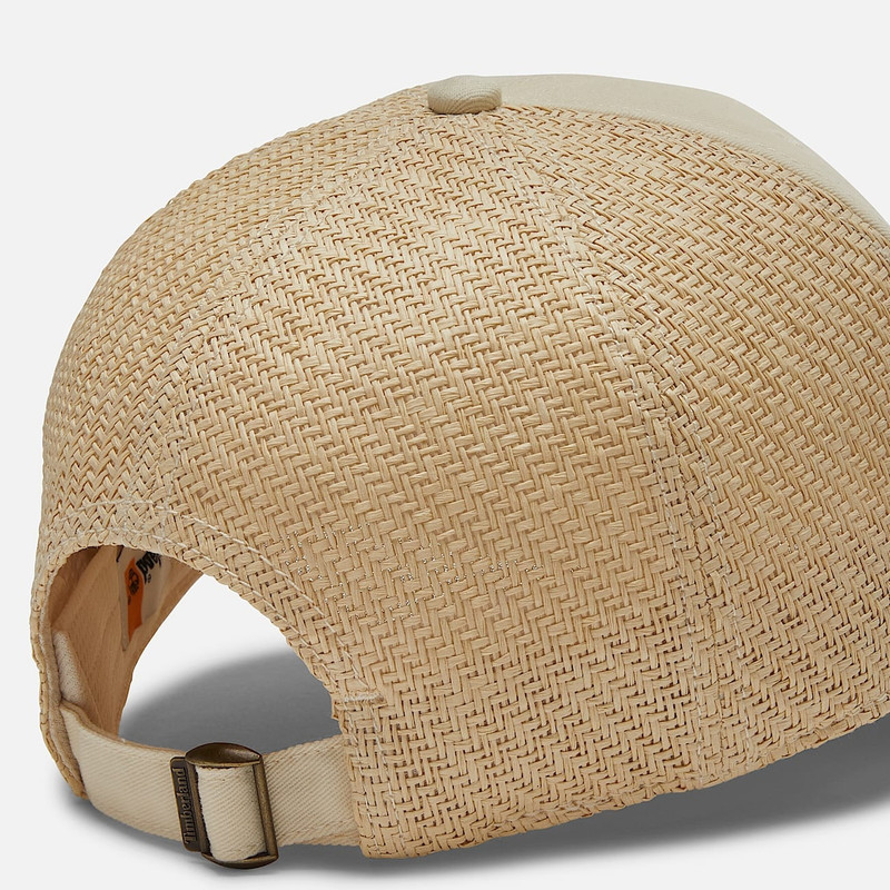 Women's Straw Panel Baseball Cap 3
