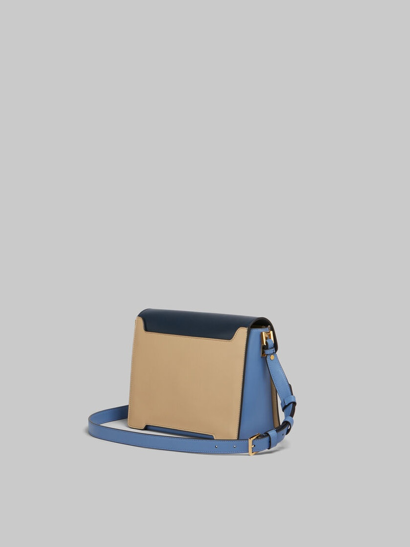 Marni BLUE, BEIGE E LIGHT BLUE LEATHER TRUNKAROO MEDIUM SHOULDER BAG outlook