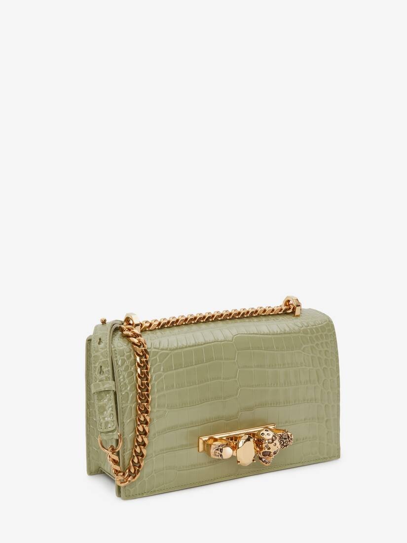 Jewelled Satchel in Sage - 2
