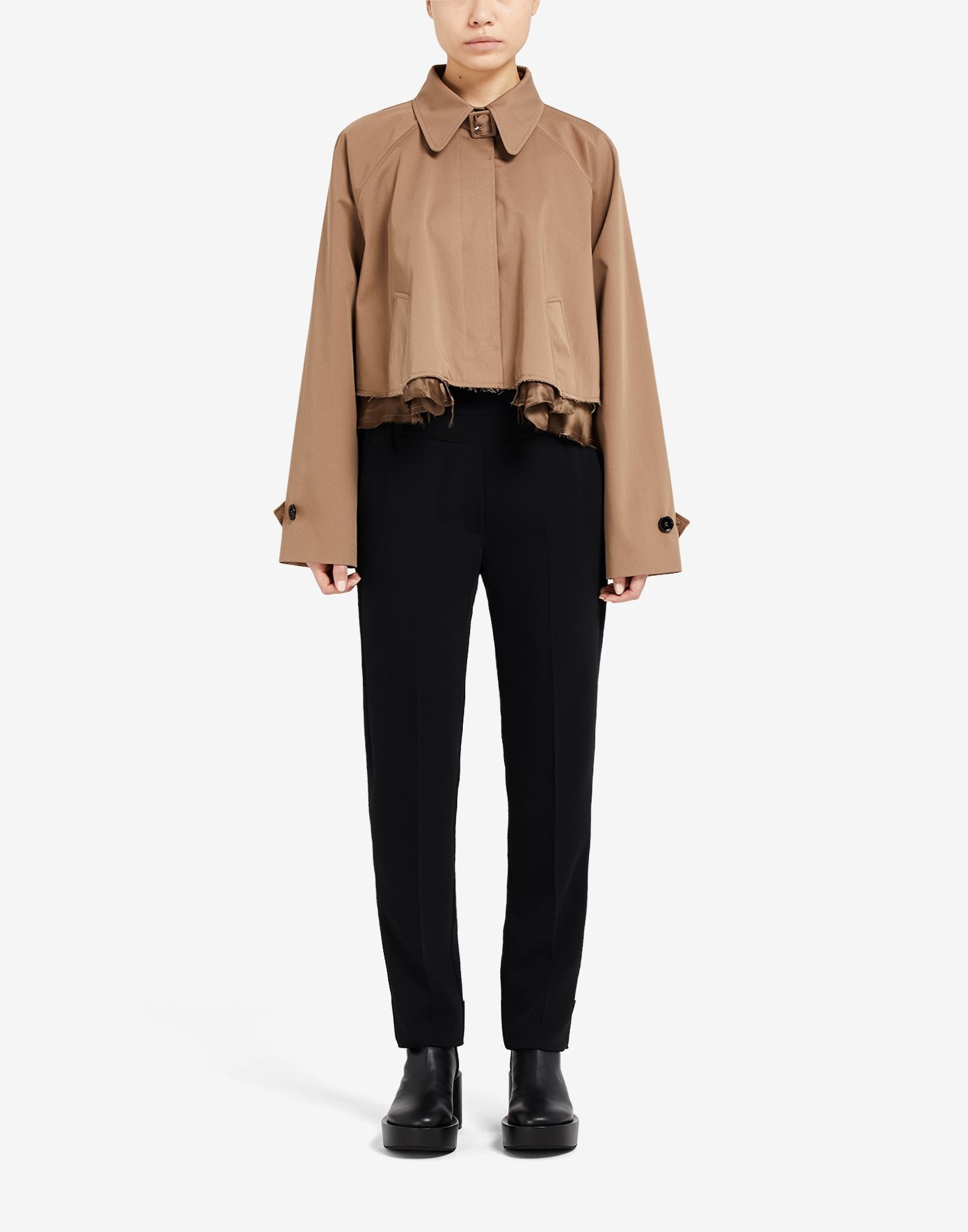 Cropped trench coat - 2