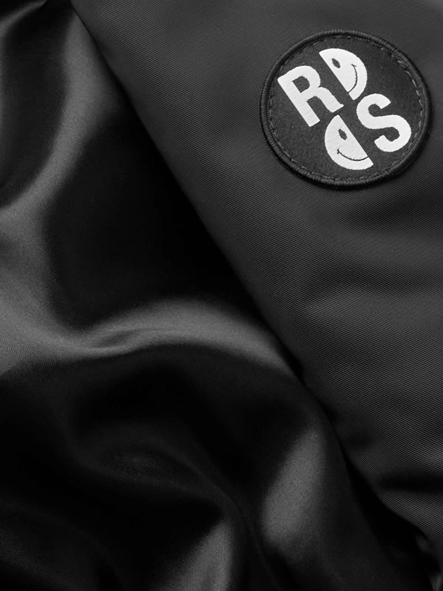 + Smiley Logo-Print Shell Padded Bomber Jacket - 4