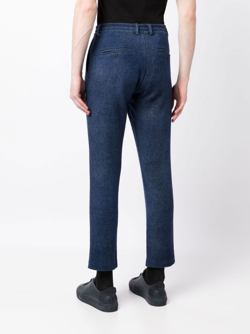 drawstring tapered trousers - 4