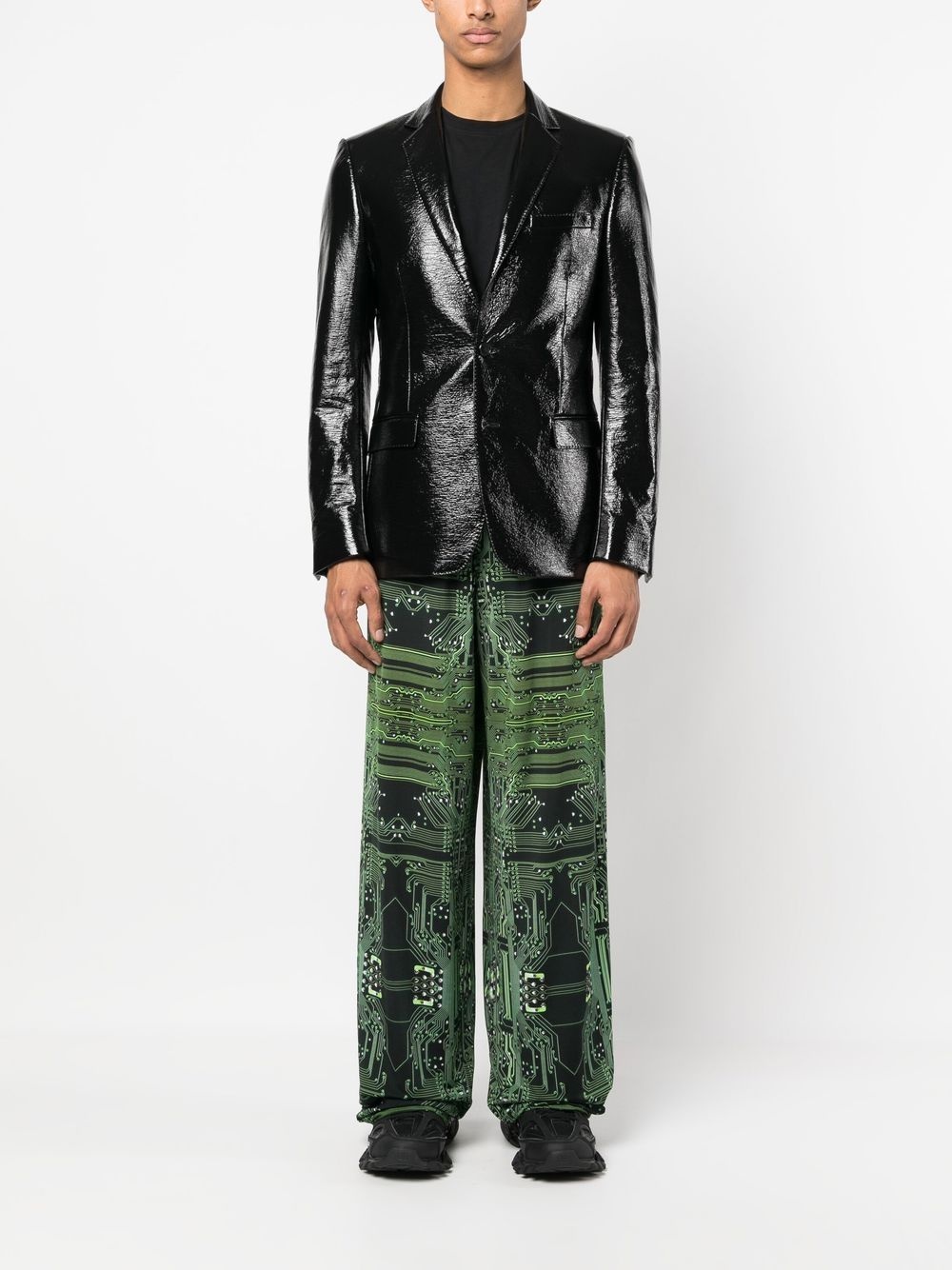 Cyber Fluid wide-leg trousers - 2
