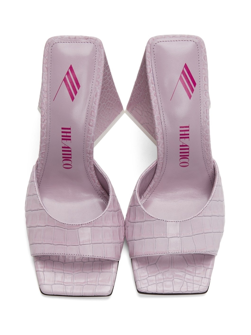 Pink Leather Devon Heeled Sandals - 5