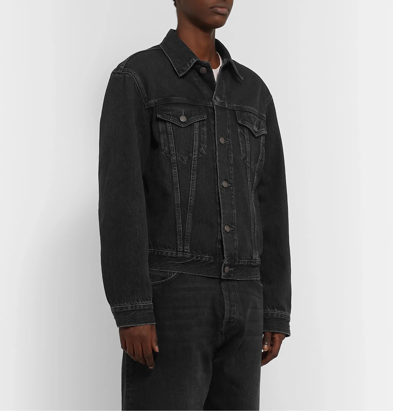 Denim Trucker Jacket - 4