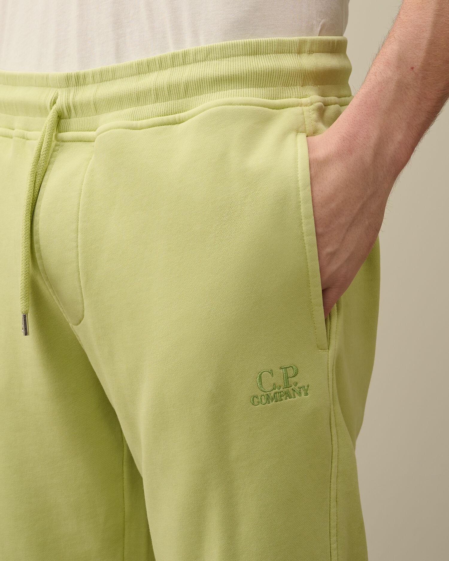 Cotton Diagonal Fleece Sweatpants - 4