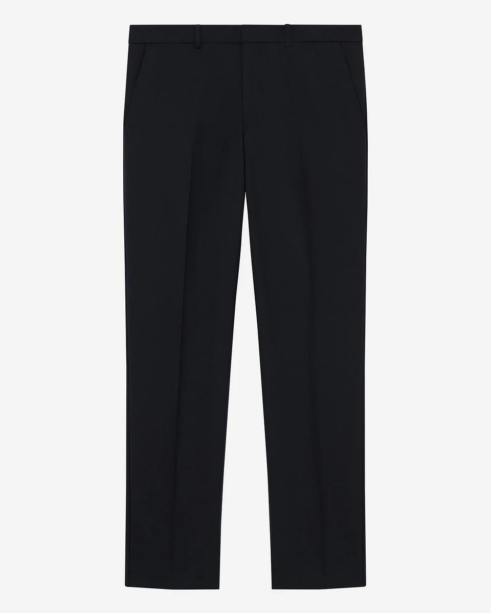 NAVY STRAIGHT-LEG PANTS - 1