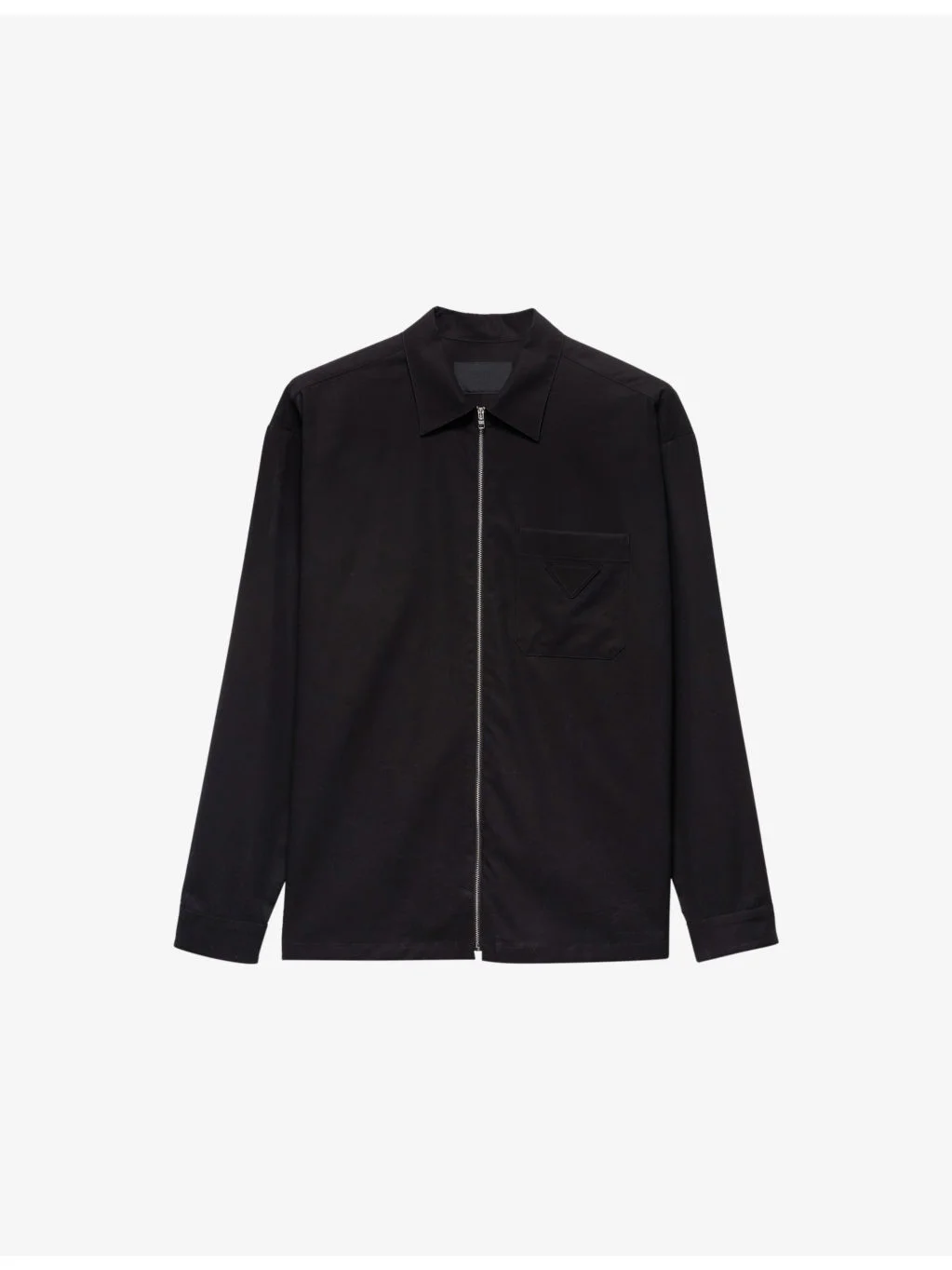 Loose-Fit Zip-Up Cotton Shirt - 1