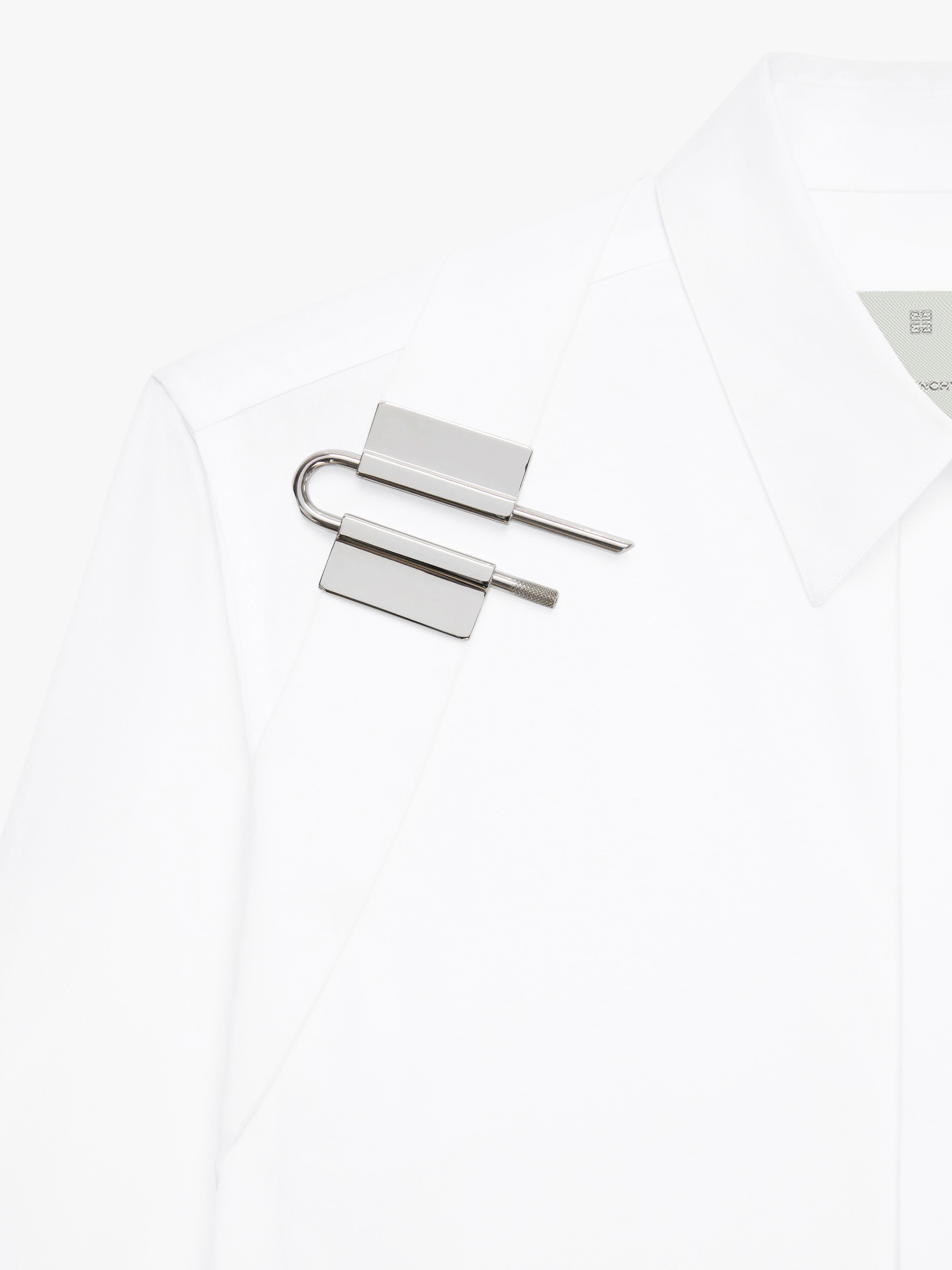 SHIRT IN POPLIN WITH U-LOCK HARNESS - 5