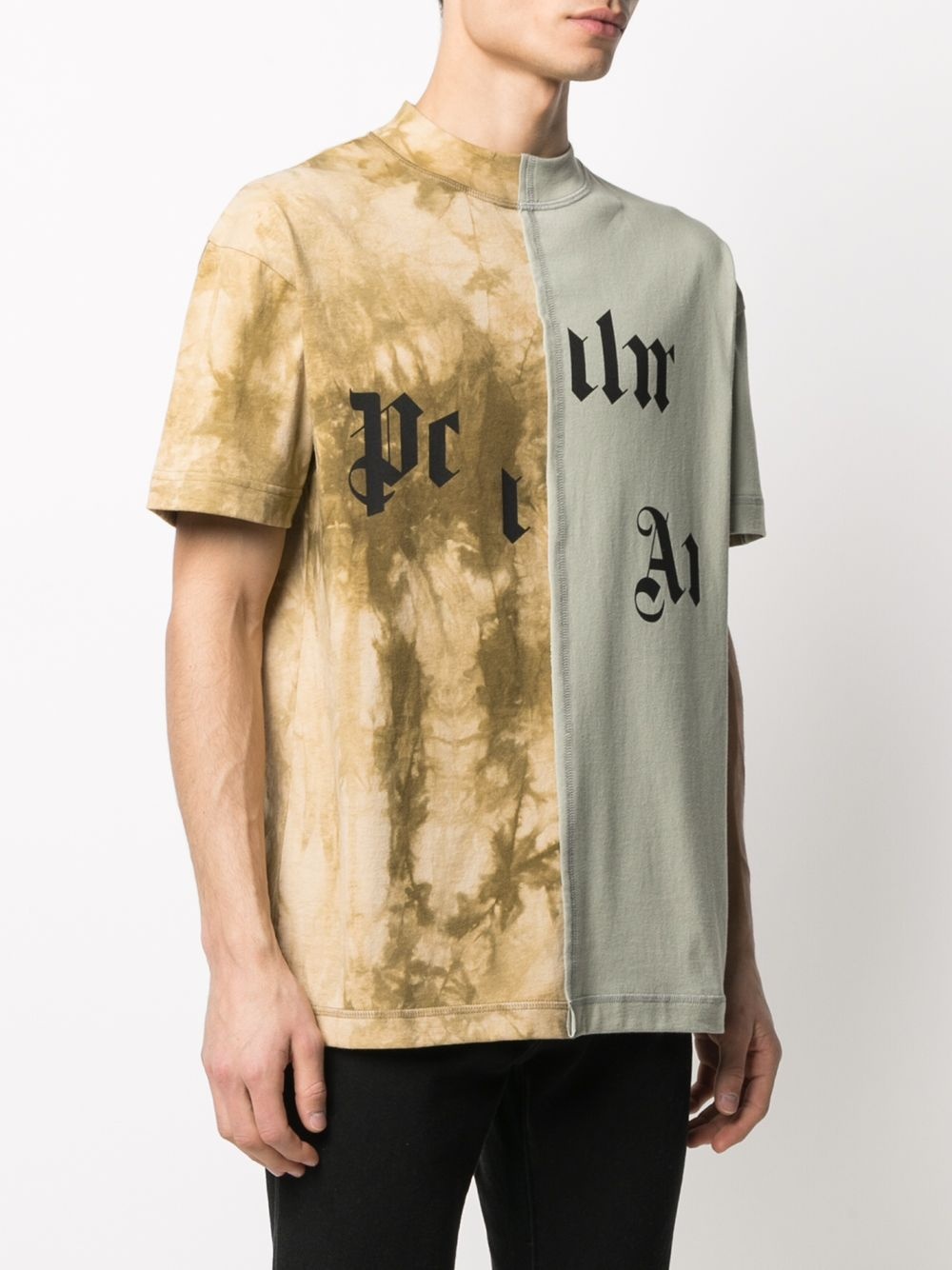 Broken Logo panelled T-shirt - 3