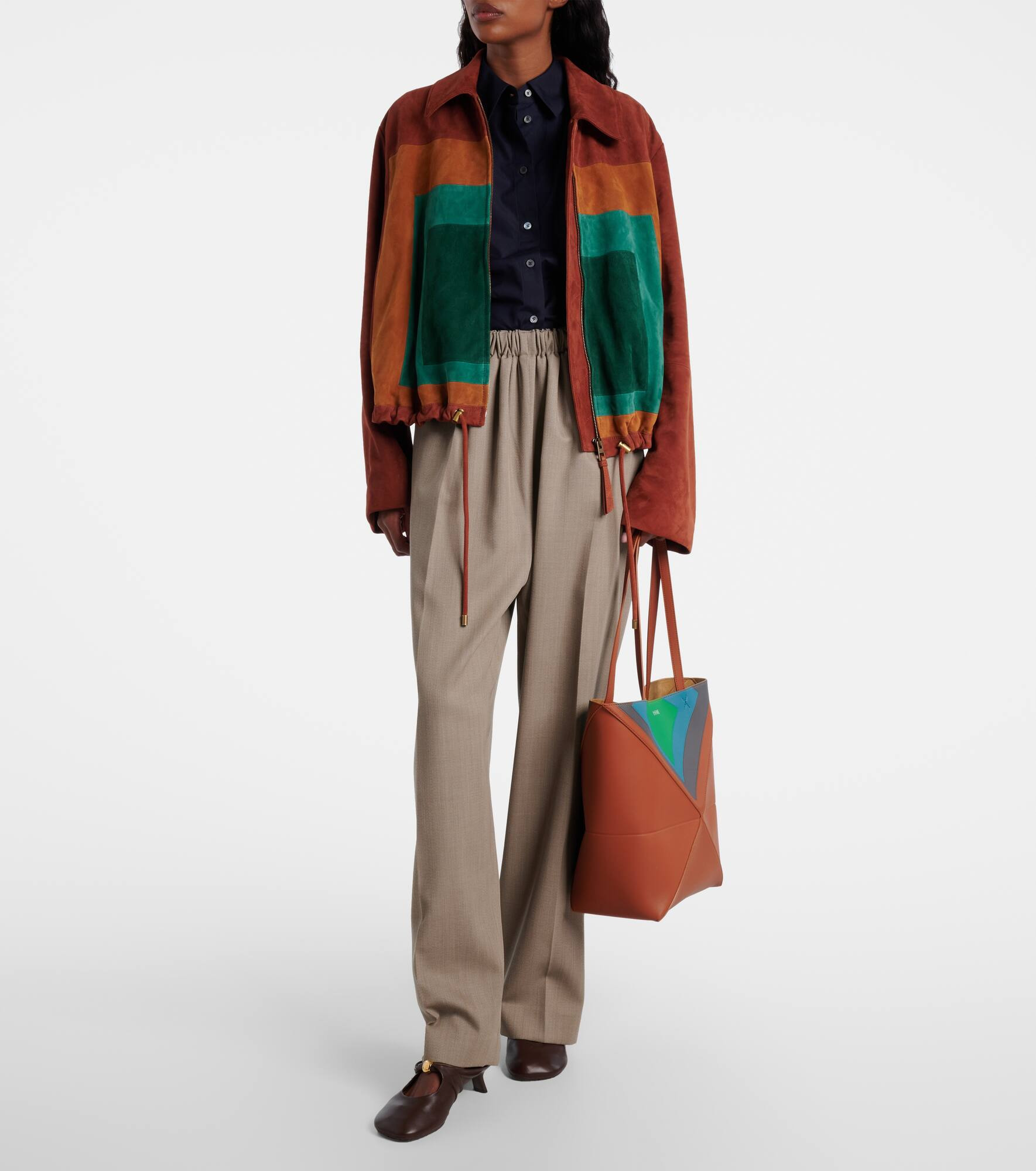 Balloon suede blouson - 2