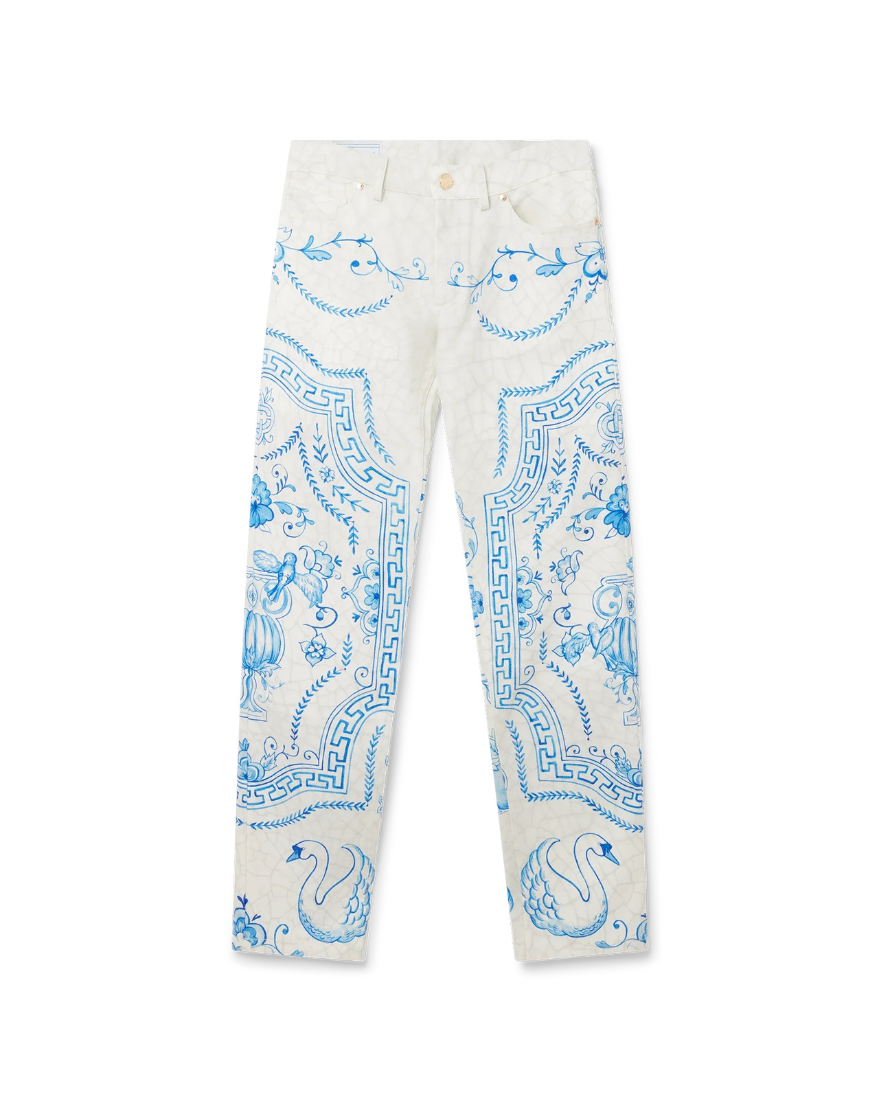 Plat A Dessert Blanc Denim Trousers - 1