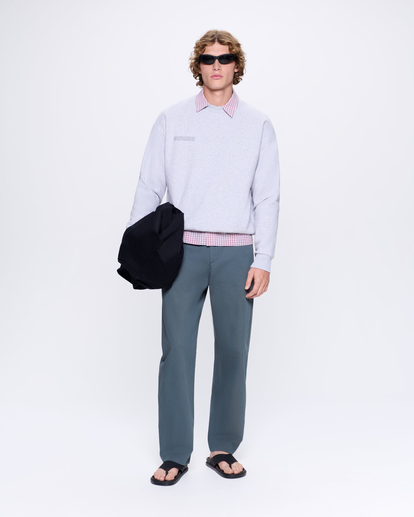 Mens 365 Heavyweight Sweatshirt - Grey Marl - 3