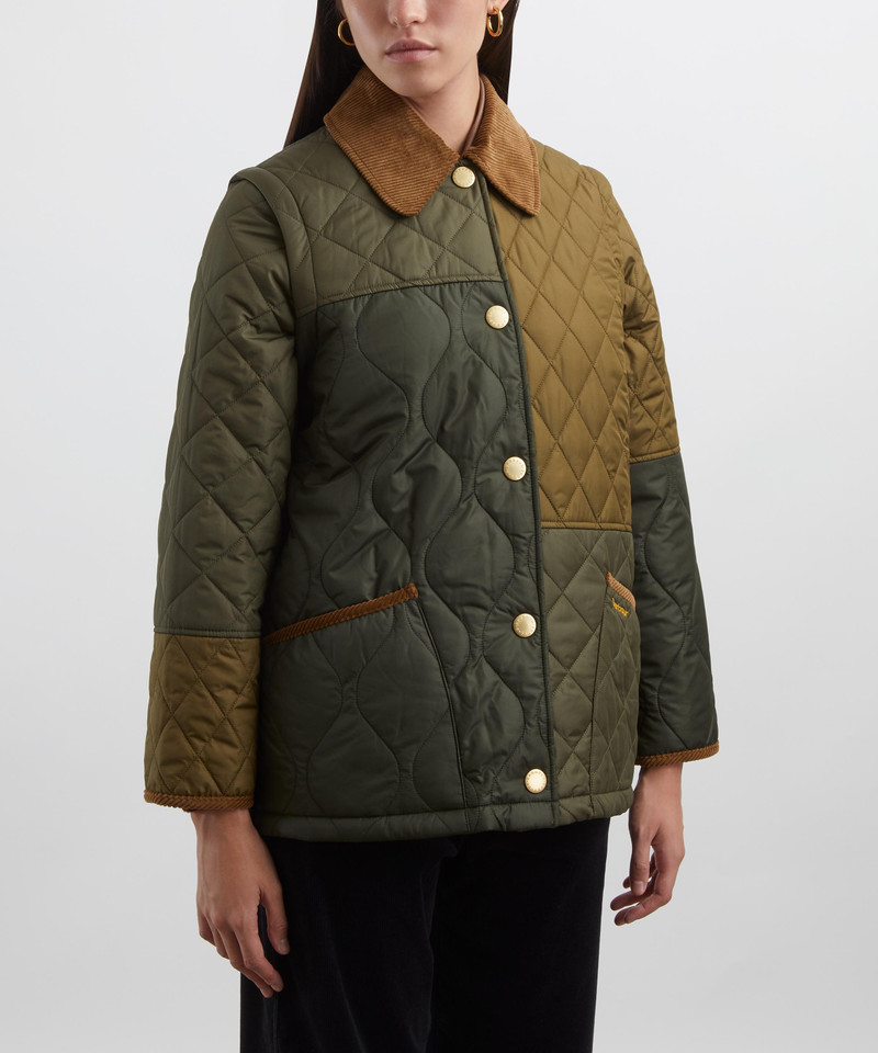 Barbour Lorrie Patchwork Quilted Jacket outlook