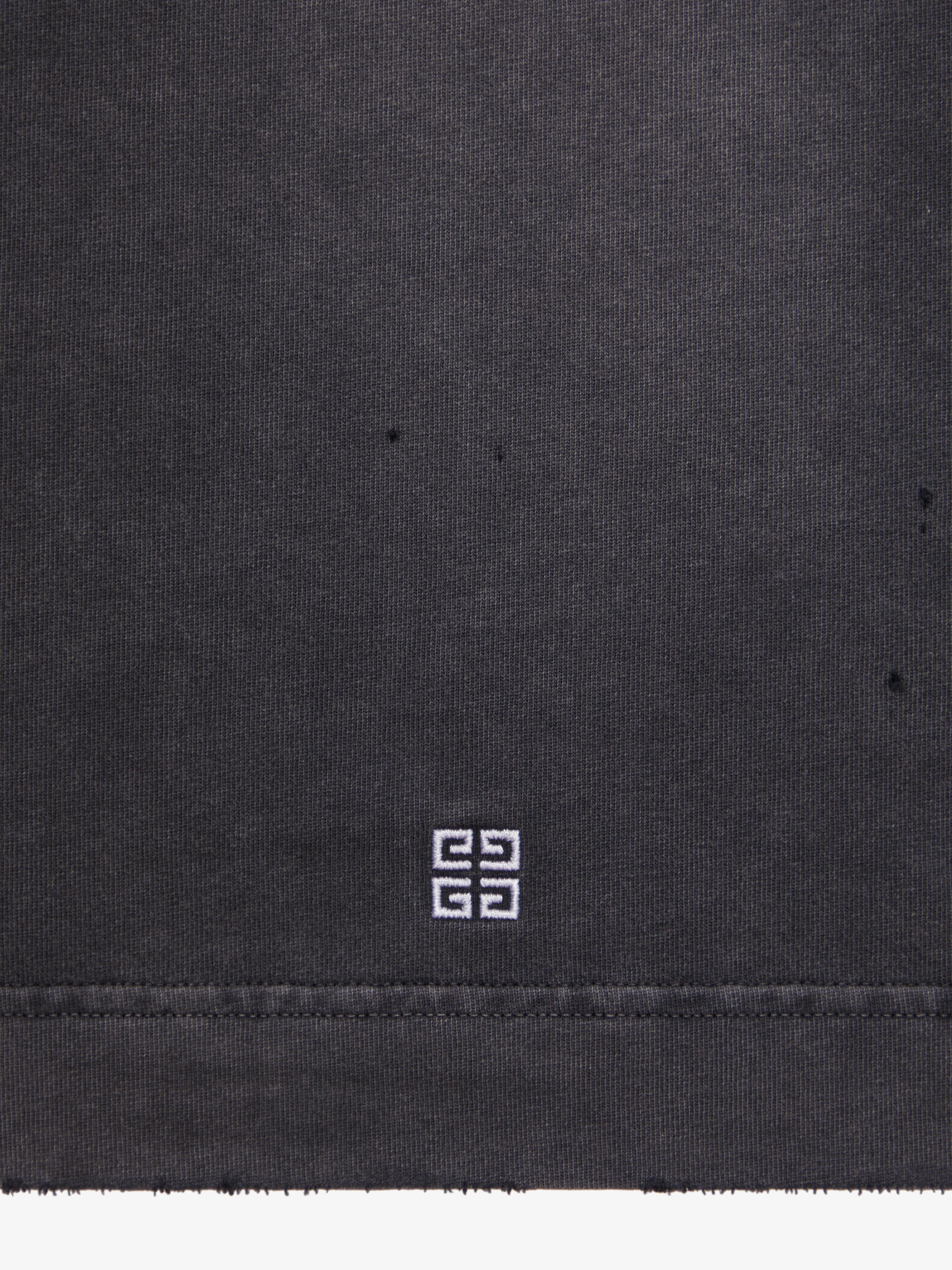 OVERLAPPED T-SHIRT IN COTTON WITH GIVENCHY FLAMES PRINT - 6