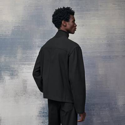 Hermès Rib-trim jacket outlook