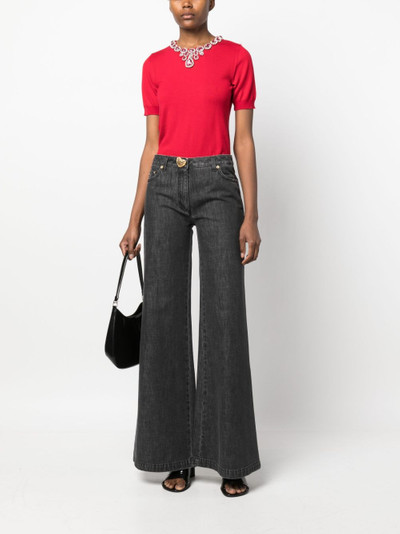 Moschino flared-design jeans outlook