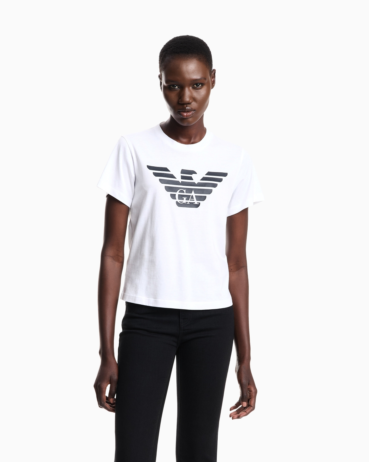 ASV organic-jersey T-shirt with logo print - 4