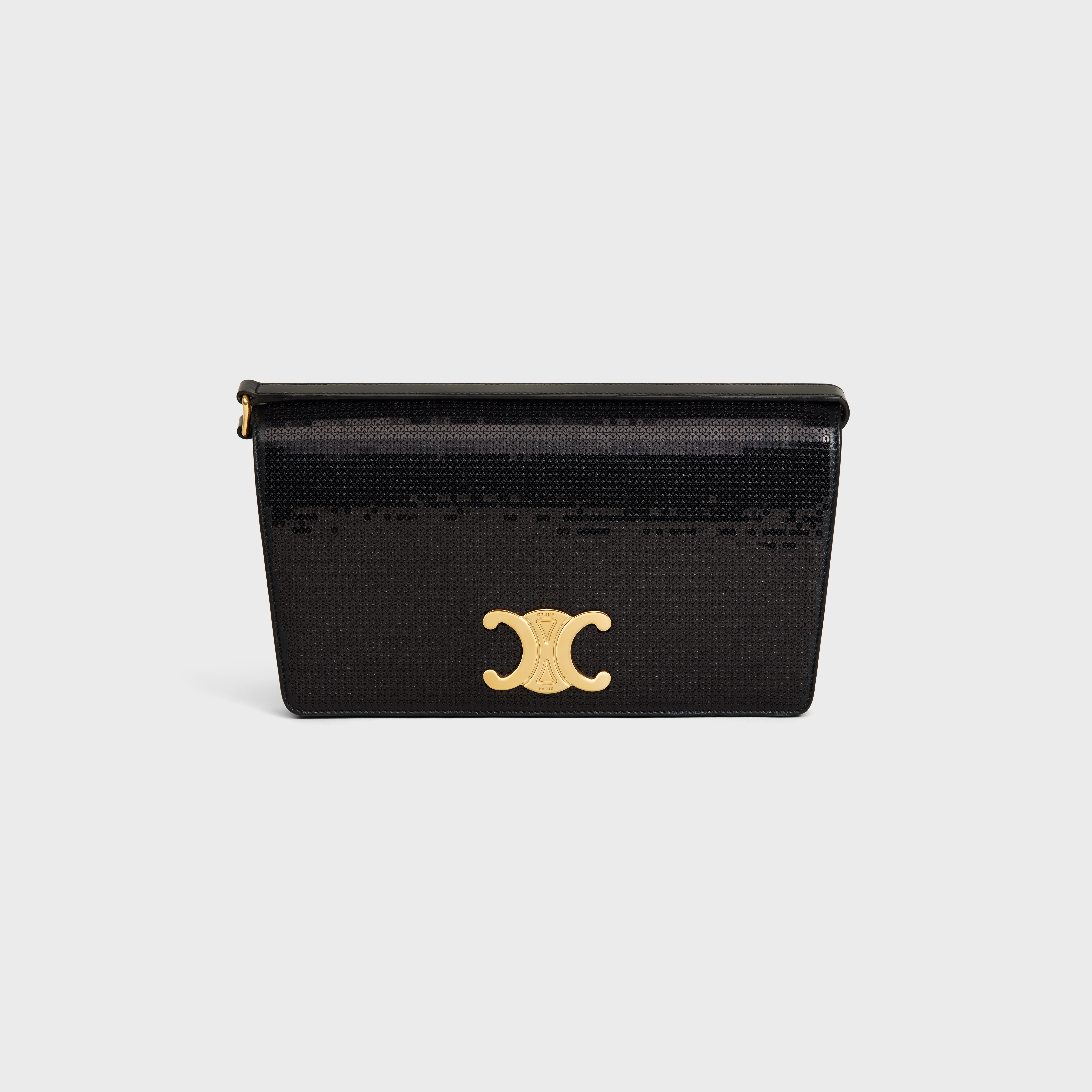 TRAPEZE TRIOMPHE BAG in SEQUINS AND CALFSKIN - 1