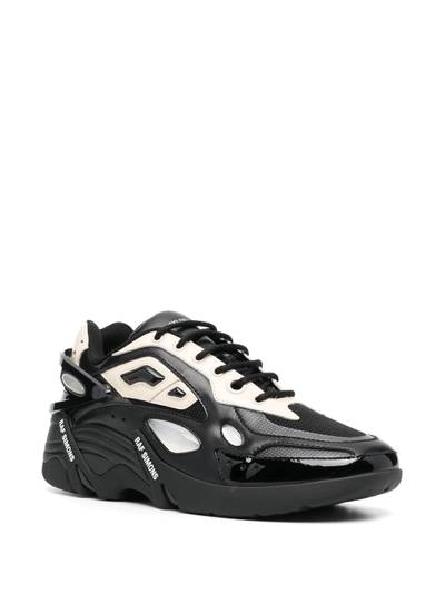 Raf Simons panelled lace-up sneakers outlook
