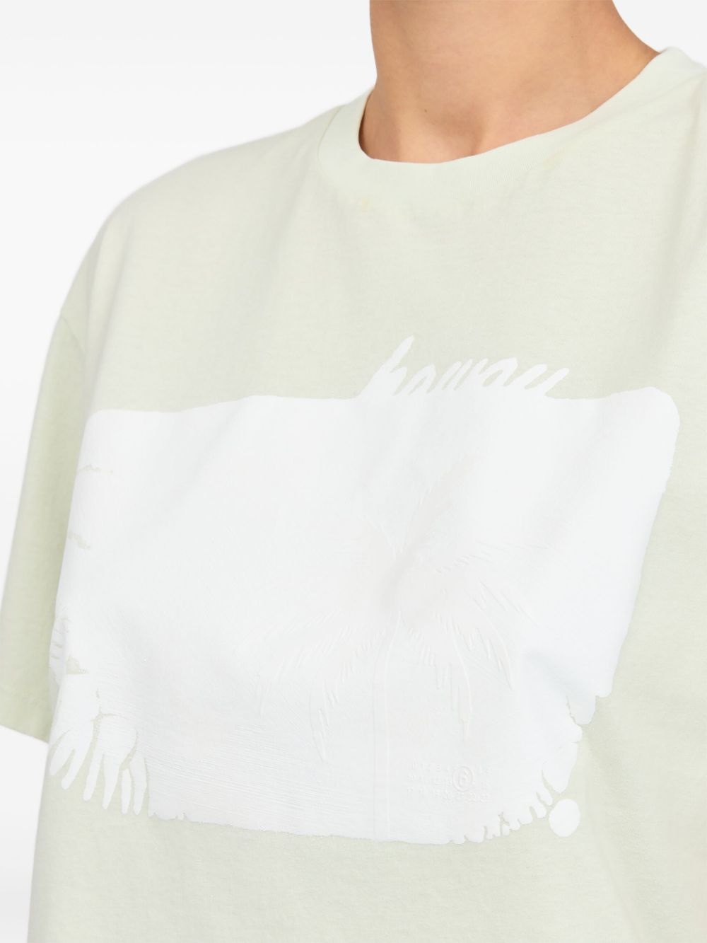 stamp-motif t-shirt - 7