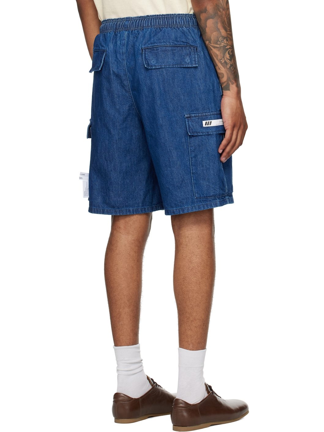Navy MILS2301 Denim Shorts - 3