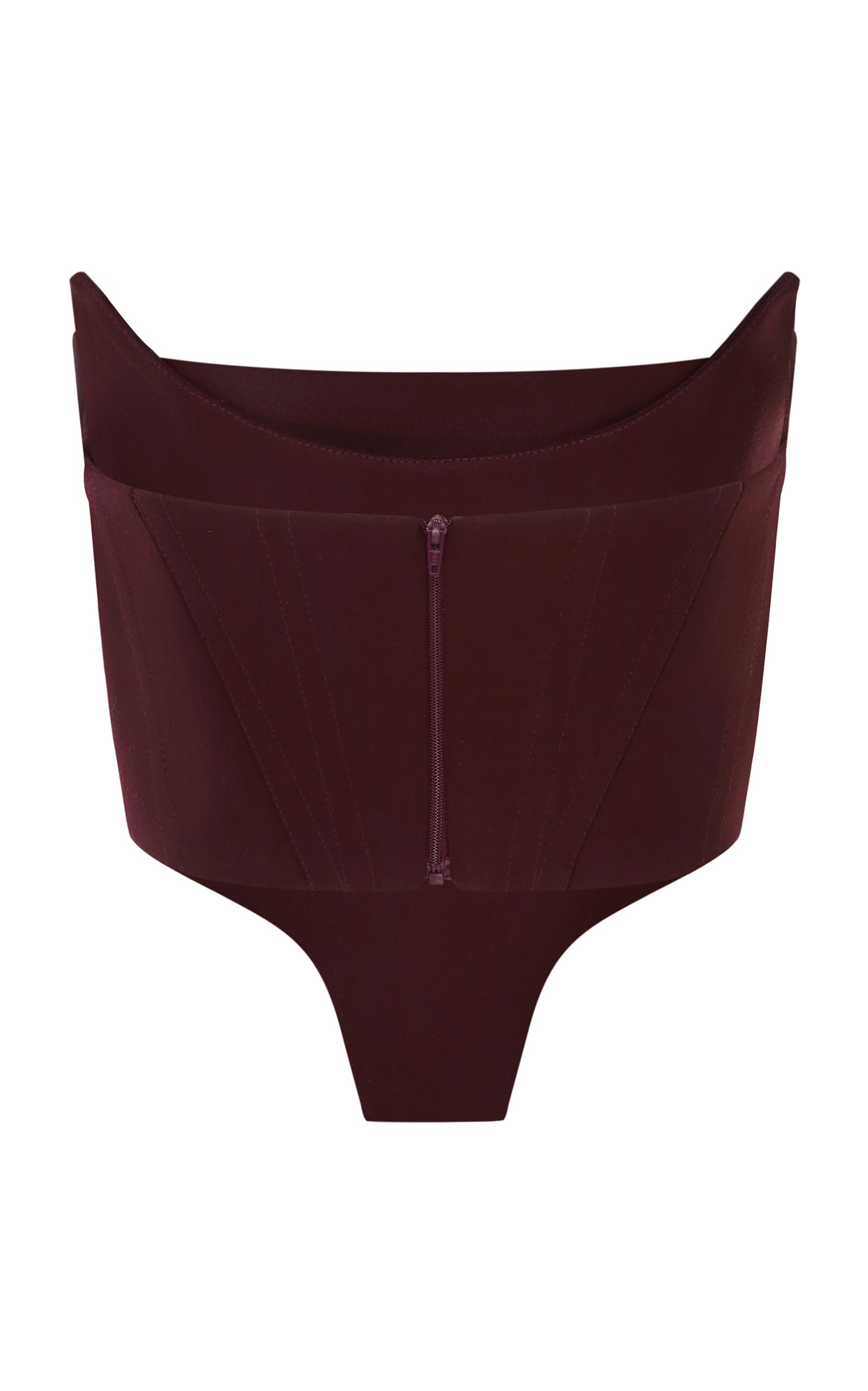 Wool Corset Top burgundy - 5
