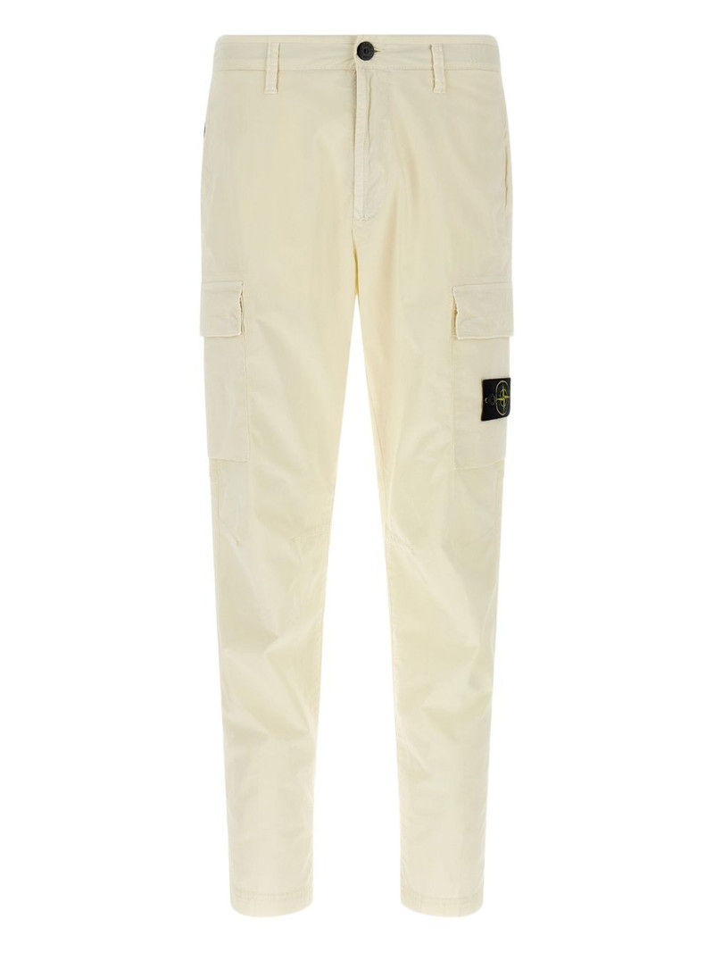 cargo-pockets logo-badge trousers 1