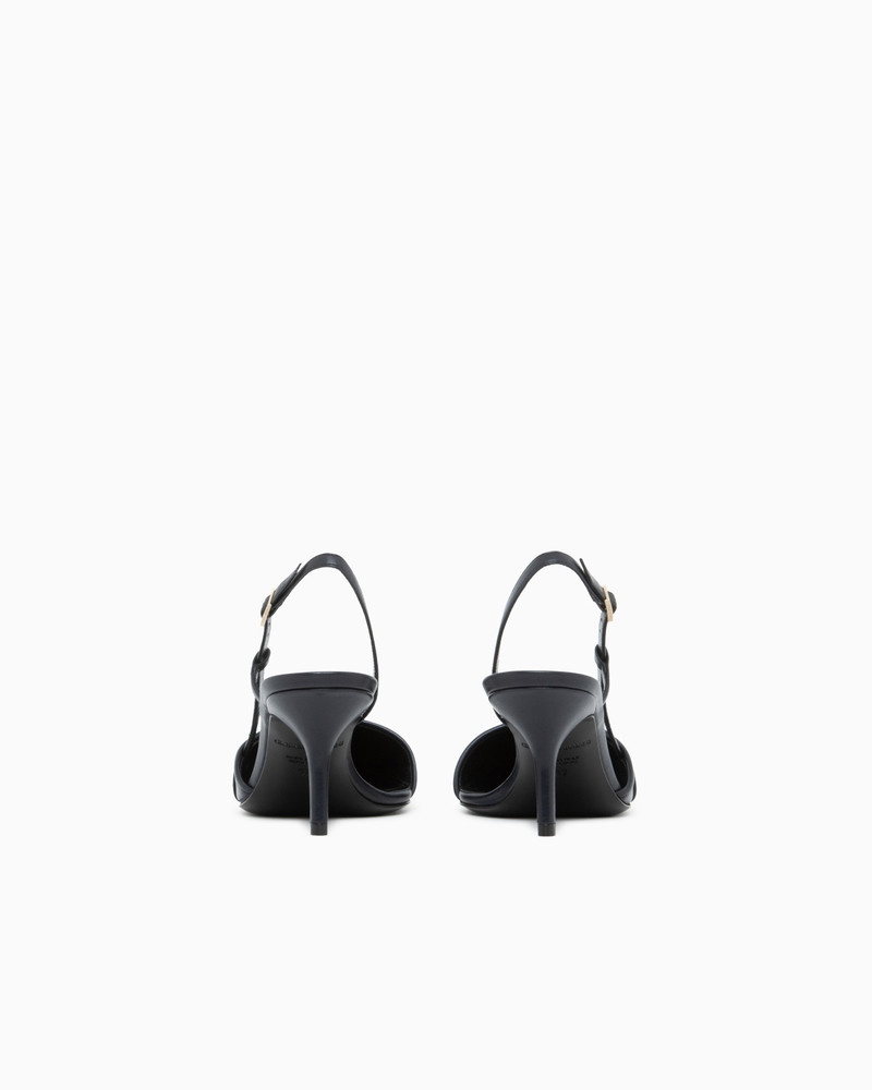 GIORGIO ARMANI DECOLLETE SHOE WITH CORNELY DETAILS AND LEATHER UPPER outlook