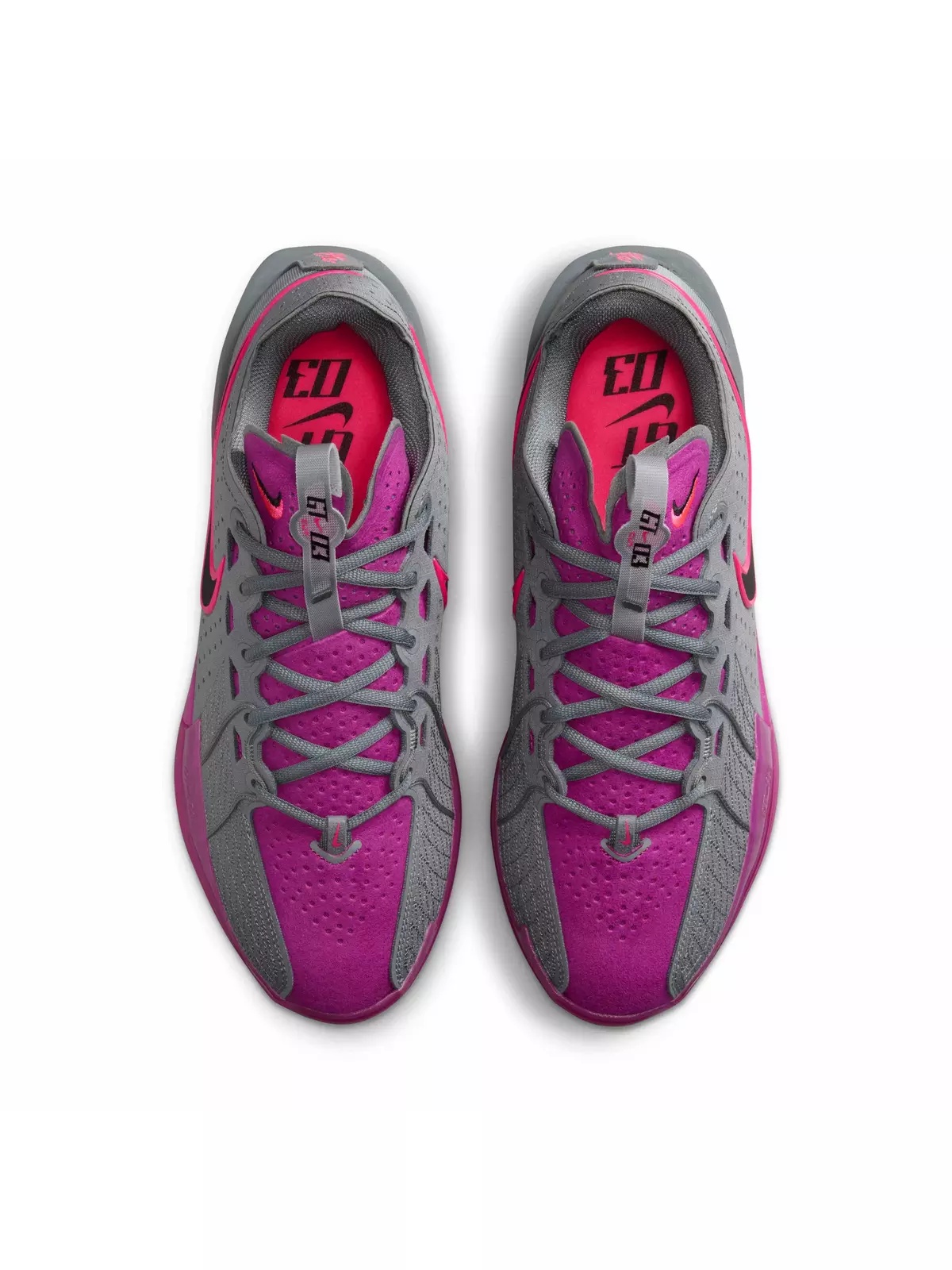 G.T. Cut 3 "Smoke Grey/Hot Fuchsia/Hyper Pink/Black" Men's Basketball Shoe - 4