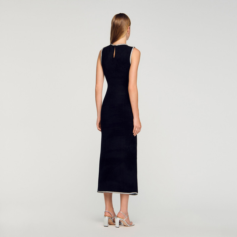 RHINESTONE SLIT MAXI DRESS 6