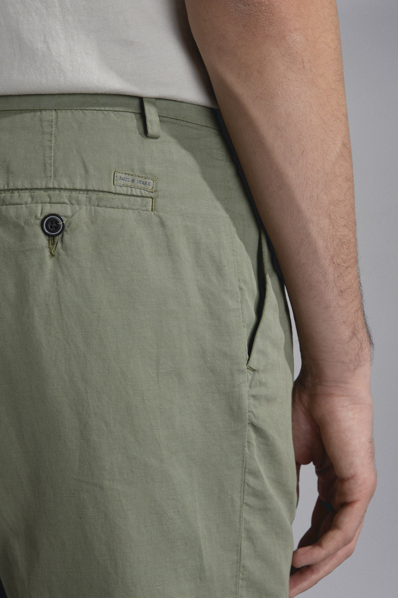 LINEN E COTTON BERMUDA SHORTS 4