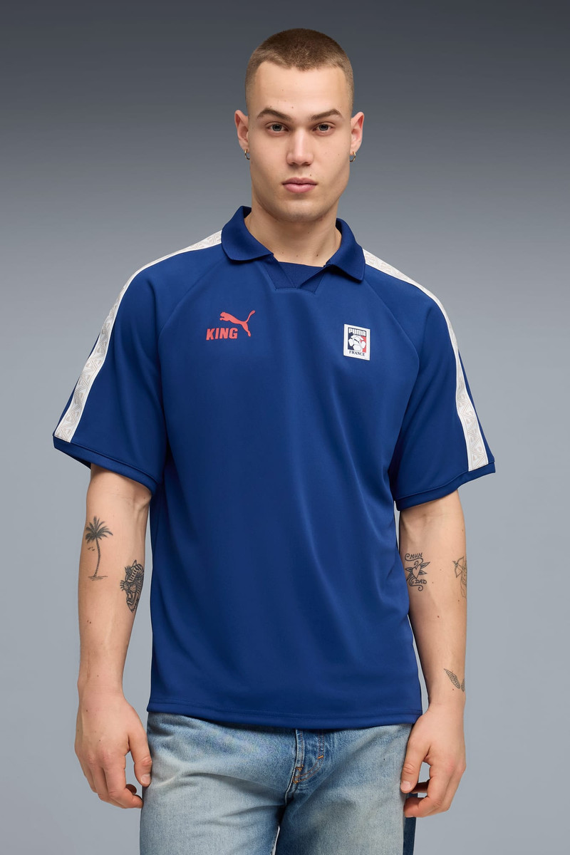 PUMA KING Fanpack France Men's Relaxed Soccer Jersey outlook