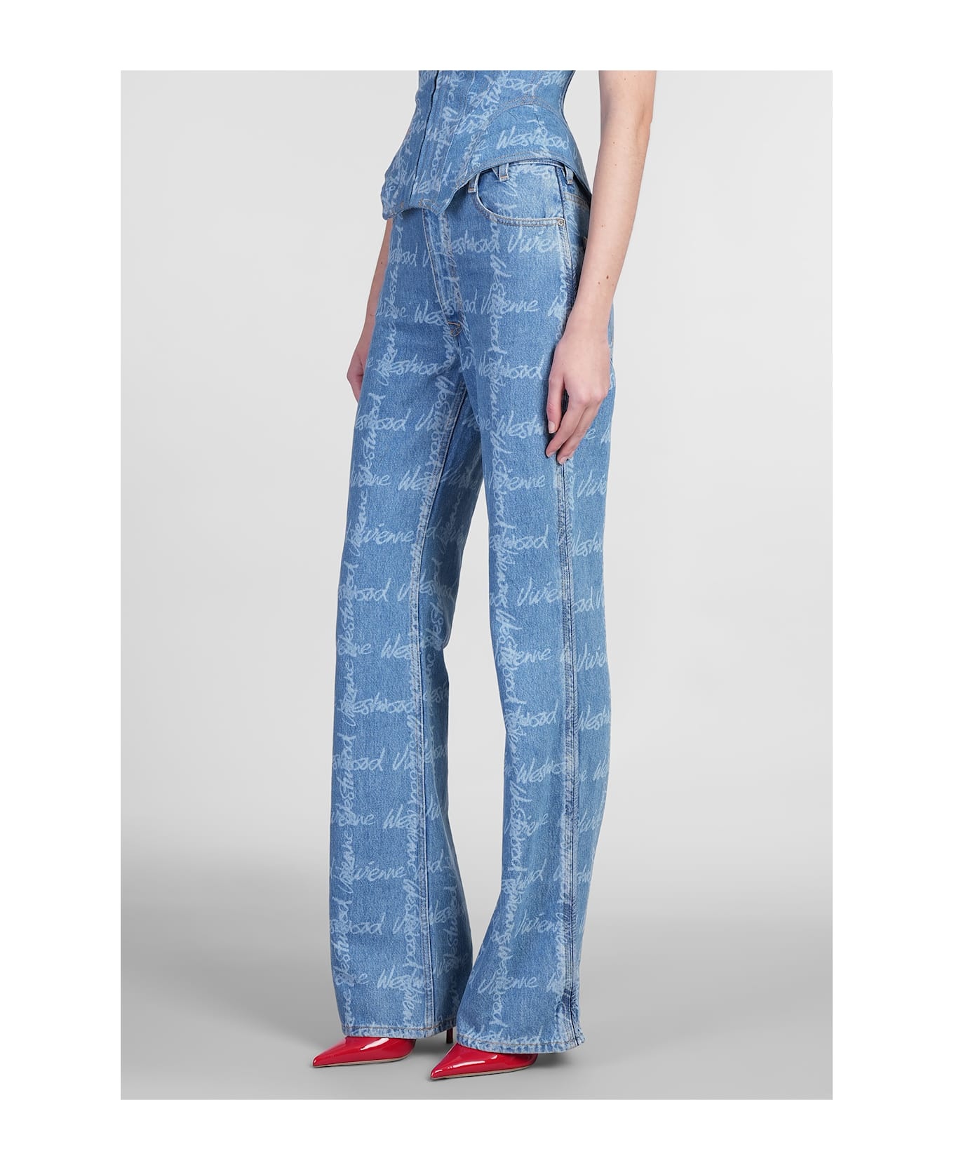 Ray Jeans In Blue Cotton - 4