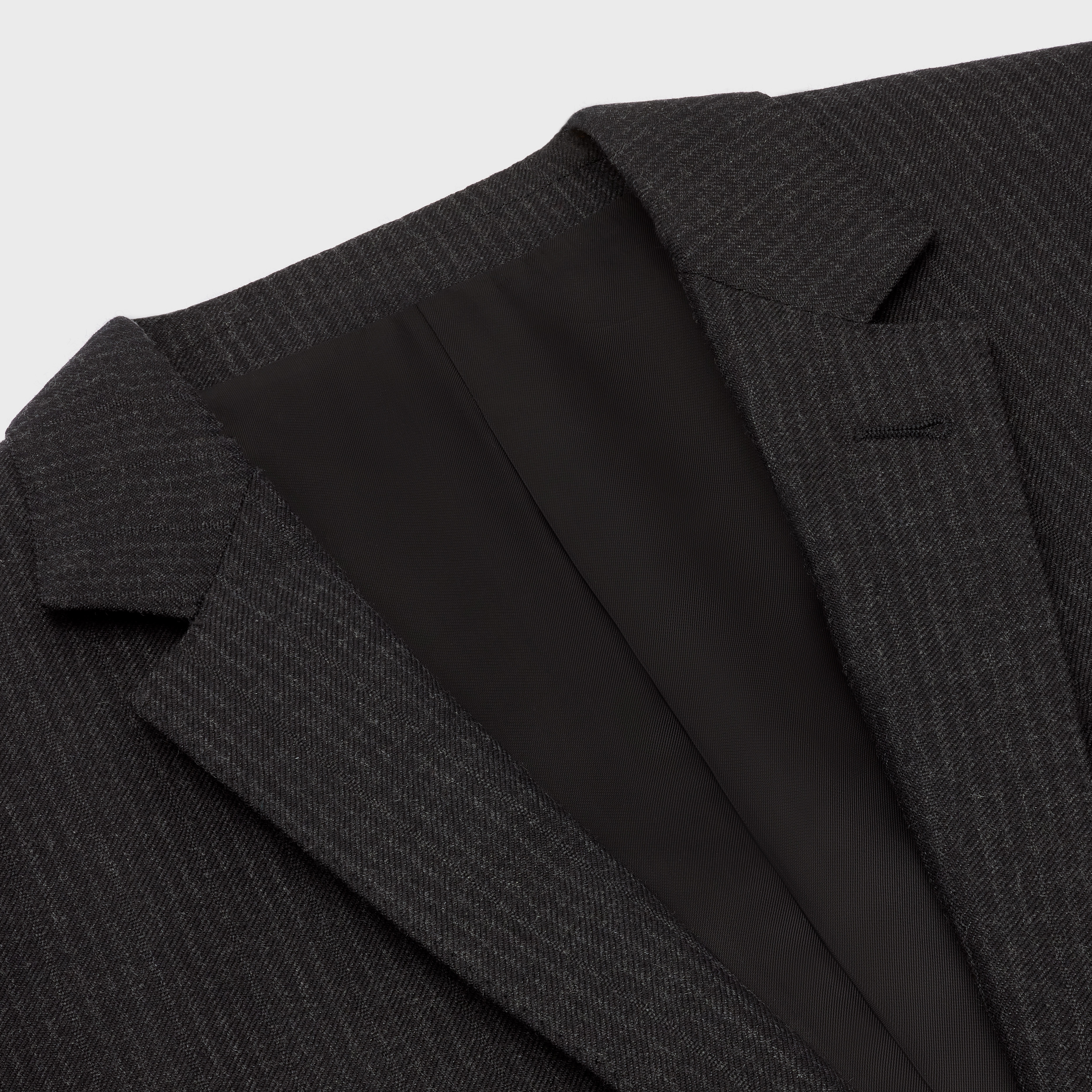 RECTANGLE JACKET IN STRIPED WOOL - 3